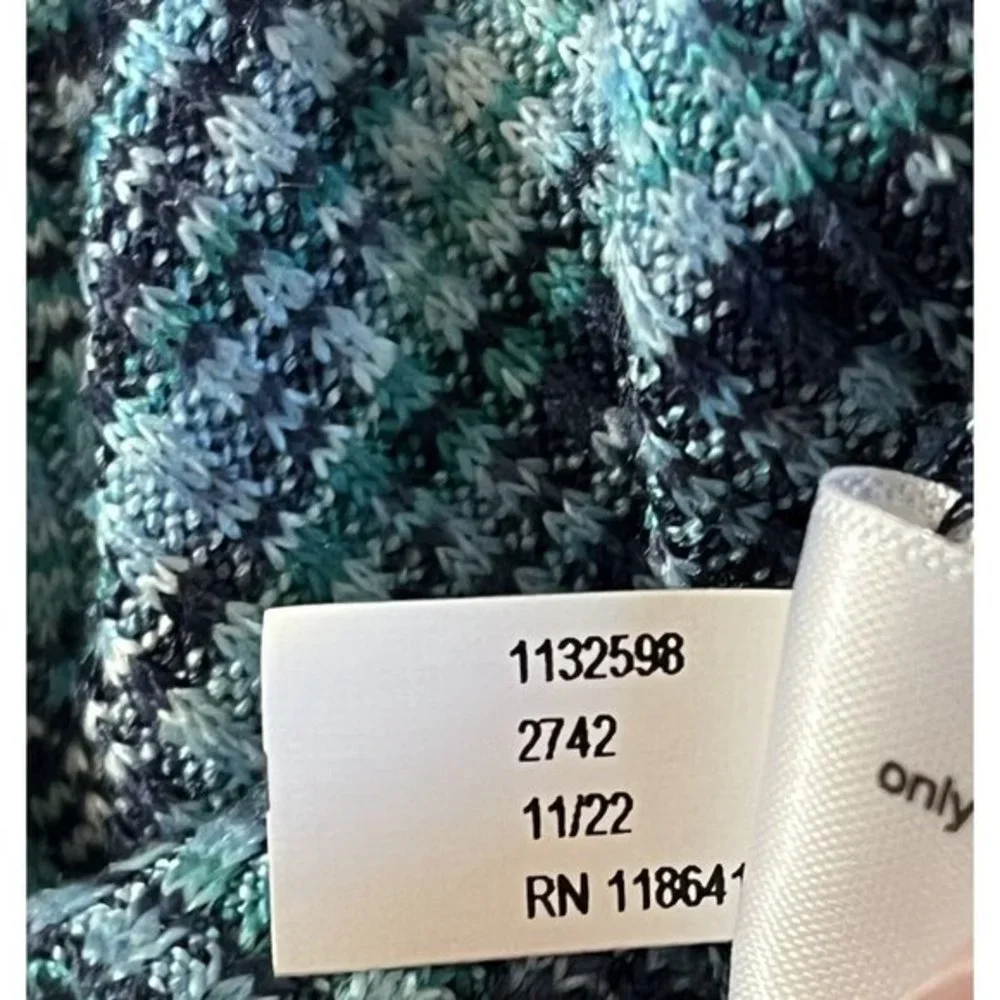NWT lane Bryant Bodycon Blue Black Spacedye Rib Long Sleeveless Dress 18 20 Tank